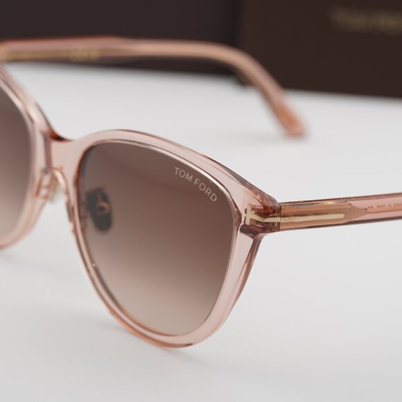 Tom Ford FT1055-K 72F Square Sunglasses - Shiny Pink/Brown Gradient - Picture 7 of 8